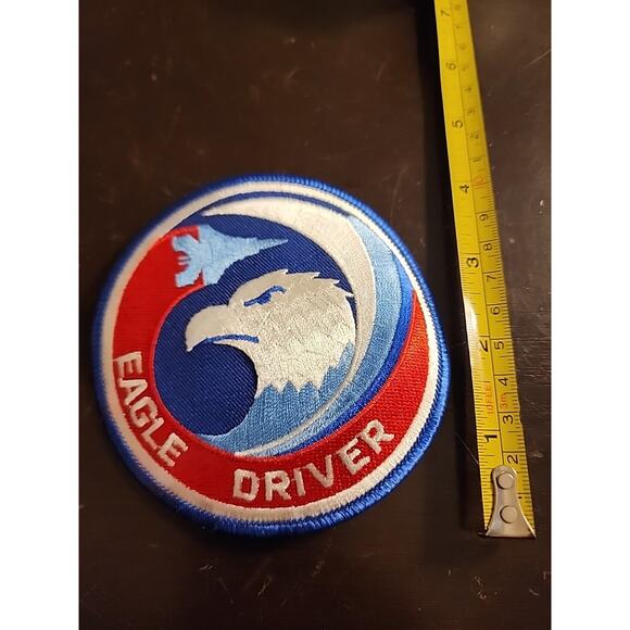 Vintage EAGLE DRIVER SQUADRON Iron On Patch‎ - Picture 1 of 2